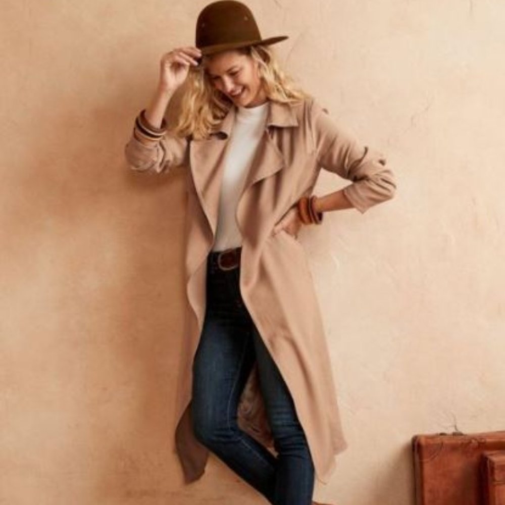 Banana Republic Soft Women's Trench Wrap S NWT